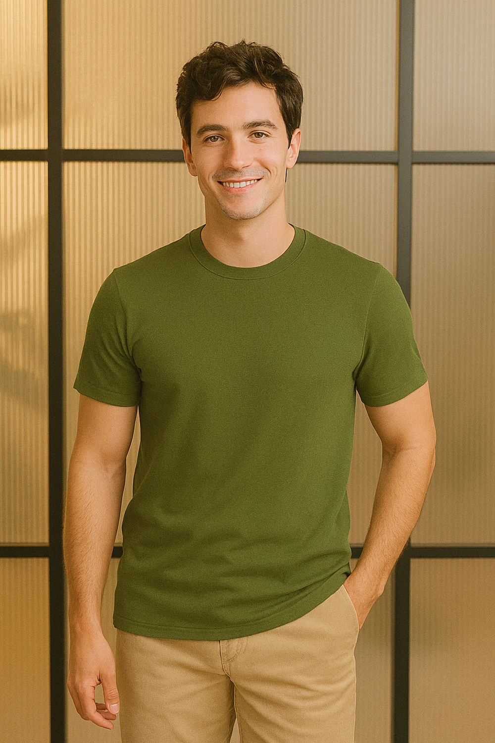 Moss Green Elevated T-Shirt