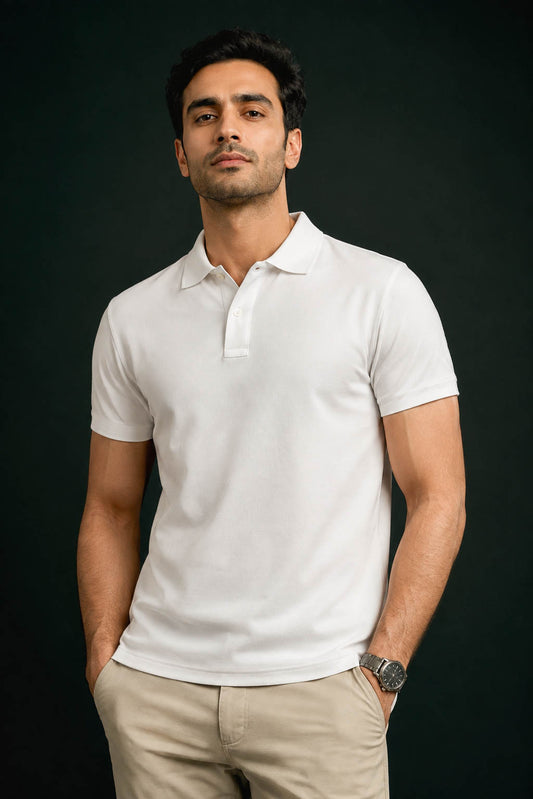 Arctic White Polo